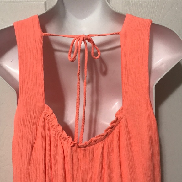 APT. 9 BRIGHT CORAL HI LO FULLY LINED SUNDRESS - Picture 4 of 9